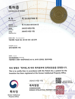특허증갑지(안전노즐…
